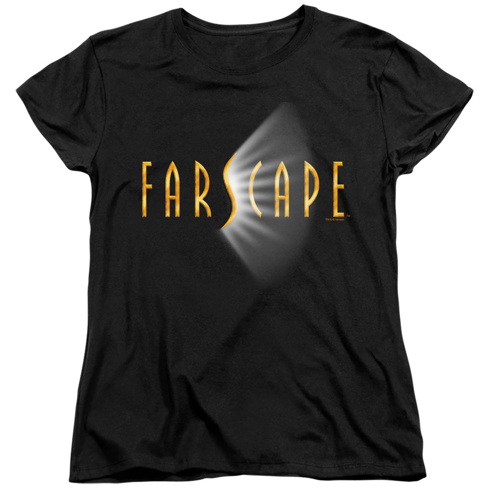 FARSCAPE/LOGO - S/S WOMENS TEE - BLACK