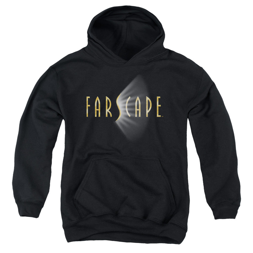 FARSCAPE/LOGO - YOUTH PULLOVER HOODIE - BLACK