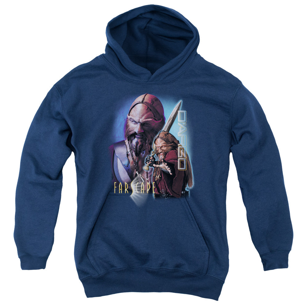 FARSCAPE/DARGO - YOUTH PULLOVER HOODIE - NAVY