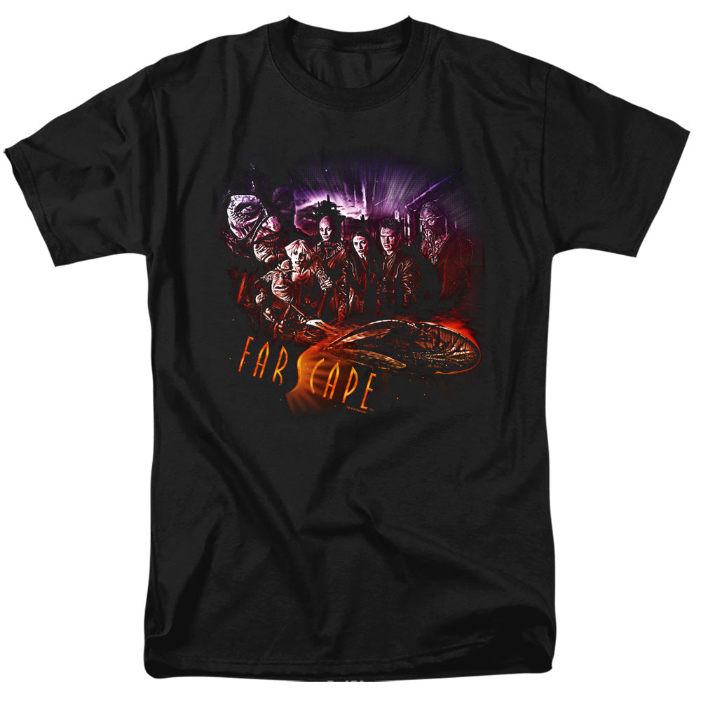 FARSCAPE/GRAPHIC COLLAGE - S/S ADULT 18/1 - BLACK