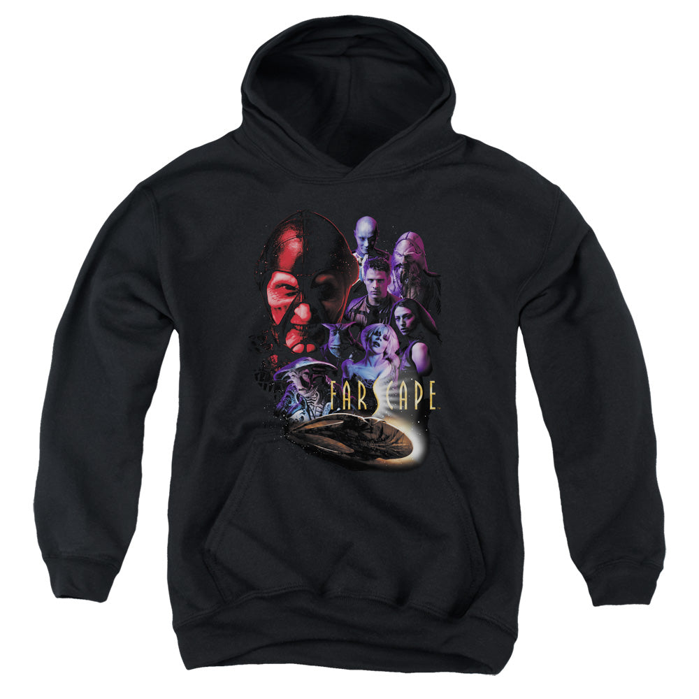 FARSCAPE/CRIMINALLY EPIC - YOUTH PULLOVER HOODIE - BLACK