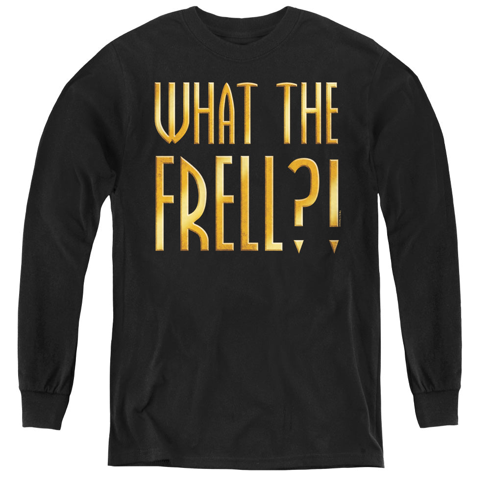 FARSCAPE/WHAT THE FRELL - YOUTH LONG SLEEVE TEE - BLACK