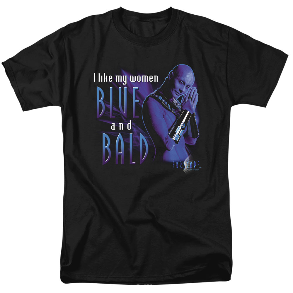FARSCAPE/BLUE AND BALD - S/S ADULT 18/1 - BLACK