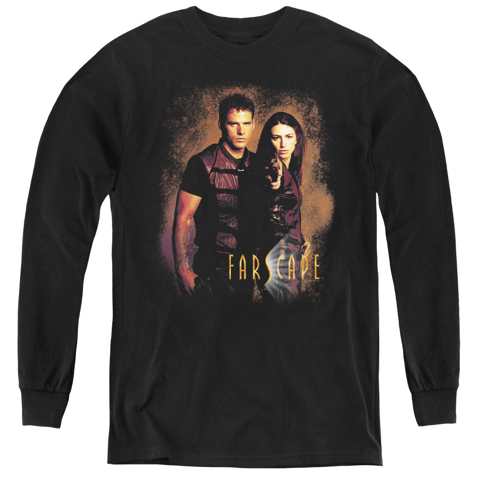 FARSCAPE/WANTED - YOUTH LONG SLEEVE TEE - BLACK