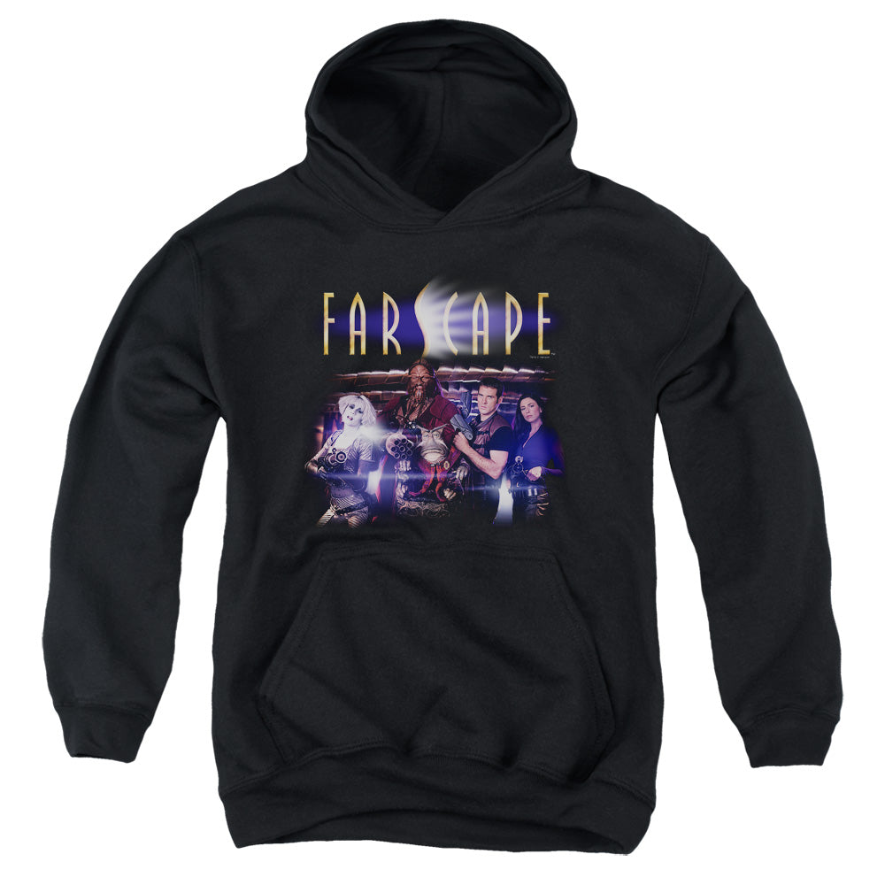 FARSCAPE/FLARESCAPE - YOUTH PULLOVER HOODIE - BLACK