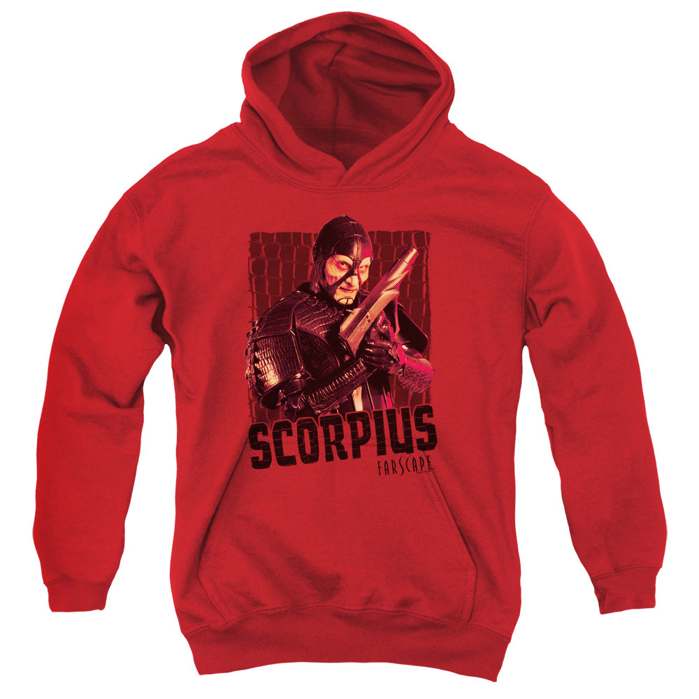 FARSCAPE/SCORPIUS - YOUTH PULLOVER HOODIE - RED