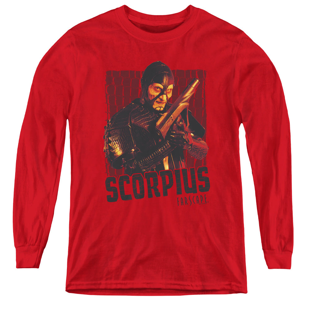 FARSCAPE/SCORPIUS - YOUTH LONG SLEEVE TEE - RED