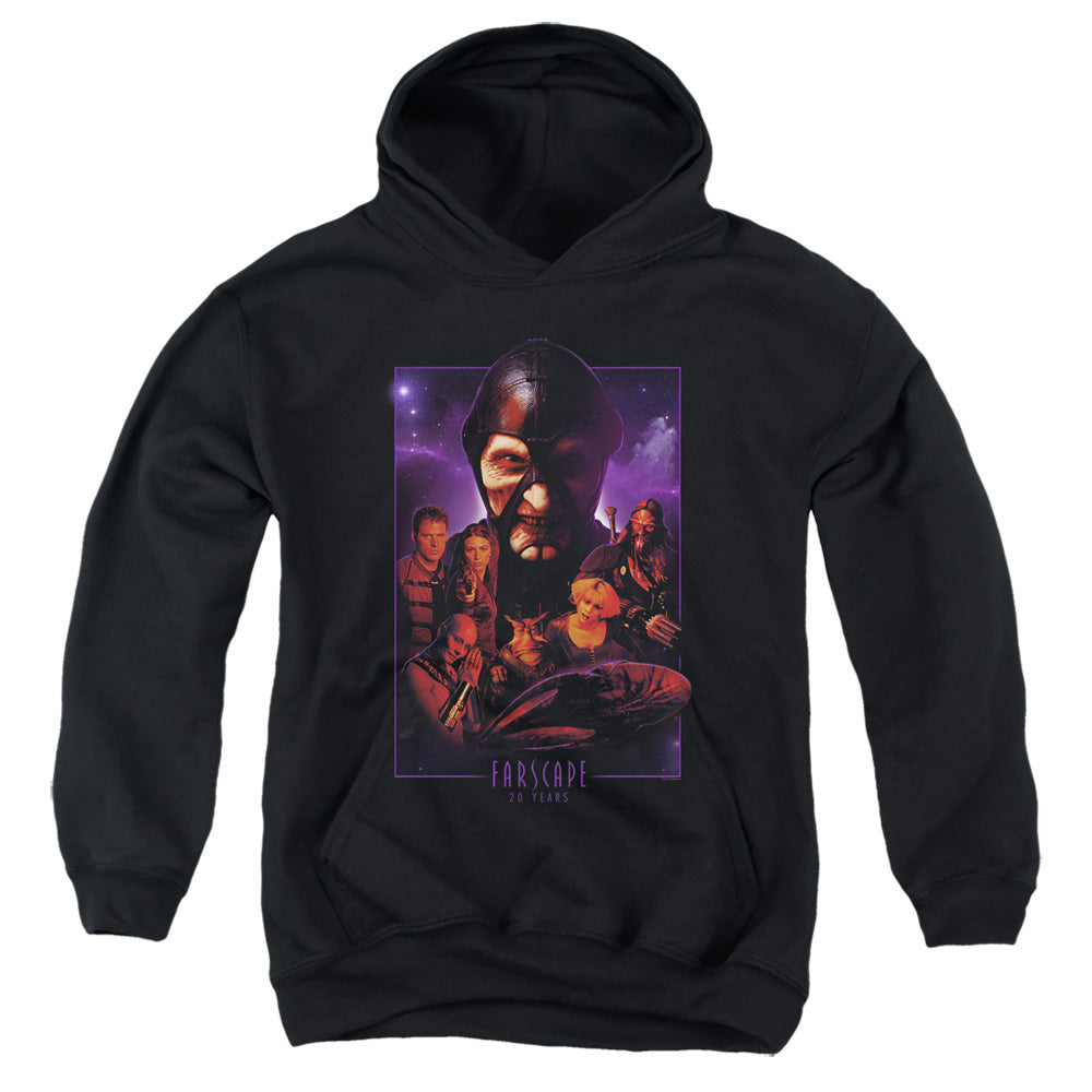 FARSCAPE/20 YEARS COLLAGE - YOUTH PULLOVER HOODIE - BLACK