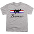 FORD BRONCO/BRONCO STRIPES - S/S YOUTH 18/1 - ATHLETIC HEATHER