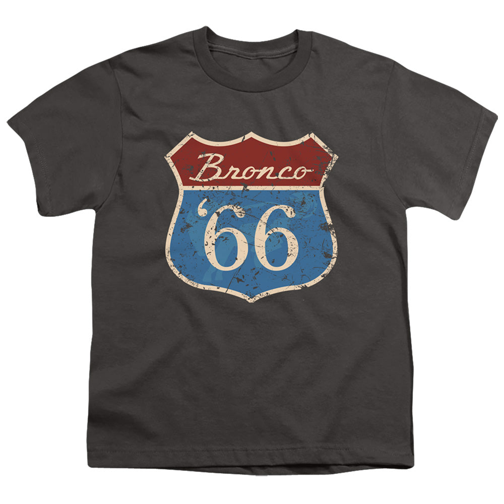 FORD BRONCO/ROUTE 66 BRONCO - S/S YOUTH 18/1 - CHARCOAL