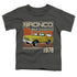 FORD BRONCO/BRONCO 1978 - S/S TODDLER TEE - CHARCOAL