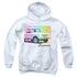 FORD BRONCO/RETRO RAINBOW - YOUTH PULLOVER HOODIE - WHITE