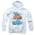 FORD TRUCKS/HARDEST WORKING - YOUTH PULLOVER HOODIE - WHITE