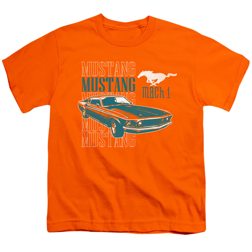 FORD MUSTANG/MACH 1 REPEAT - S/S YOUTH 18/1 - ORANGE