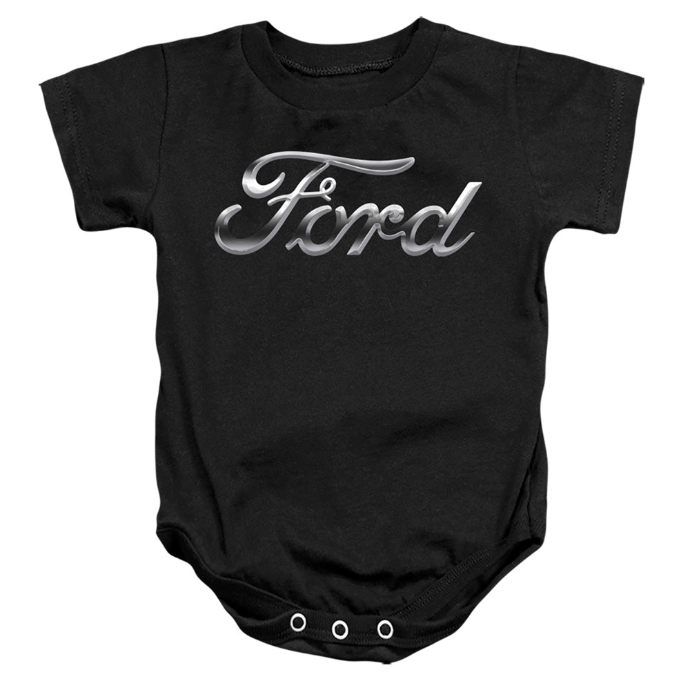 FORD/CHROME FORD LOGO - INFANT SNAPSUIT - BLACK