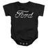 FORD/CHROME FORD LOGO - INFANT SNAPSUIT - BLACK