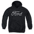 FORD/CHROME FORD LOGO - YOUTH PULLOVER HOODIE - BLACK