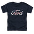 FORD/FLAG LOGO - S/S TODDLER TEE - NAVY