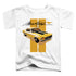 FORD MUSTANG/STANG STRIPES - S/S TODDLER TEE - WHITE