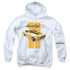 FORD MUSTANG/STANG STRIPES - YOUTH PULLOVER HOODIE - WHITE