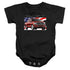 FORD TRUCKS/F 150 FLAG - INFANT SNAPSUIT - BLACK