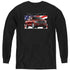FORD TRUCKS/F 150 FLAG - YOUTH LONG SLEEVE TEE - BLACK