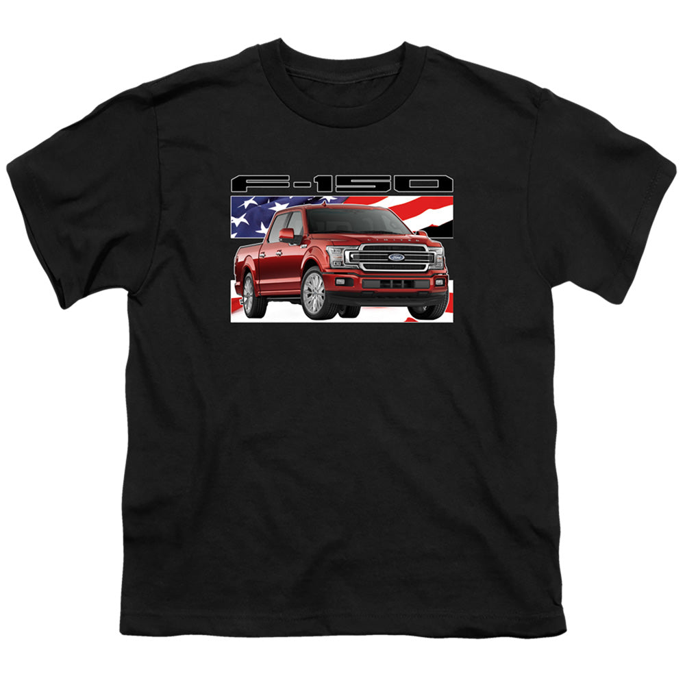 FORD TRUCKS/F 150 FLAG - S/S YOUTH 18/1 - BLACK