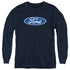 FORD/DIMENSIONAL LOGO - YOUTH LONG SLEEVE TEE - NAVY
