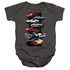 FORD MUSTANG/MUSTANG STACK - INFANT SNAPSUIT - CHARCOAL