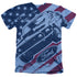 FORD MUSTANG/1969 MUSTANG FLAG - ADULT HEATHER - LIGHT BLUE