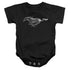 FORD MUSTANG/MODERN MUSTANG - INFANT SNAPSUIT - BLACK