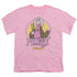 FRAGGLE ROCK/MOKEY CIRCLE - S/S YOUTH 18/1 - PINK
