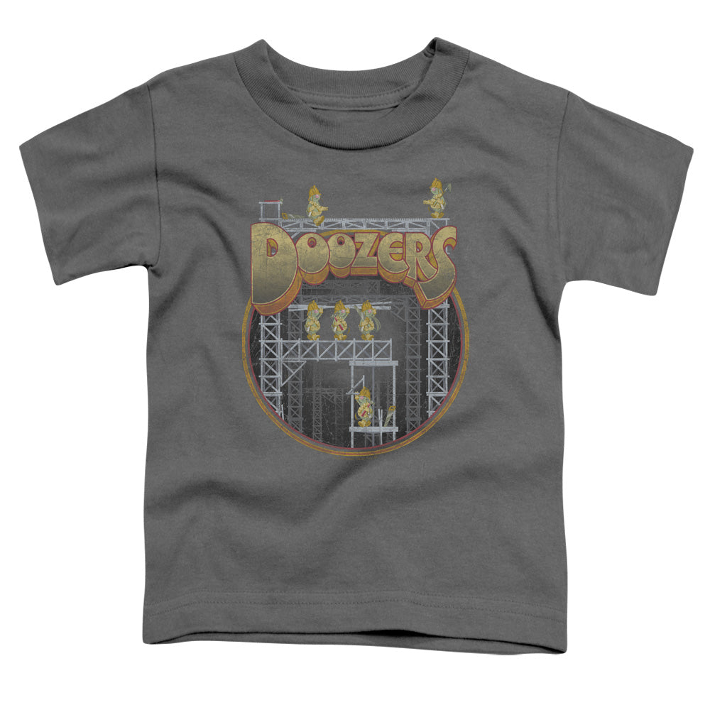 FRAGGLE ROCK/DOOZERS CONSTRUCTION - S/S TODDLER TEE - CHARCOAL