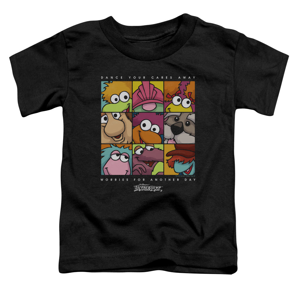 FRAGGLE ROCK/SQUARED - S/S TODDLER TEE - BLACK