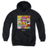 FRAGGLE ROCK/SQUARED - YOUTH PULLOVER HOODIE - BLACK