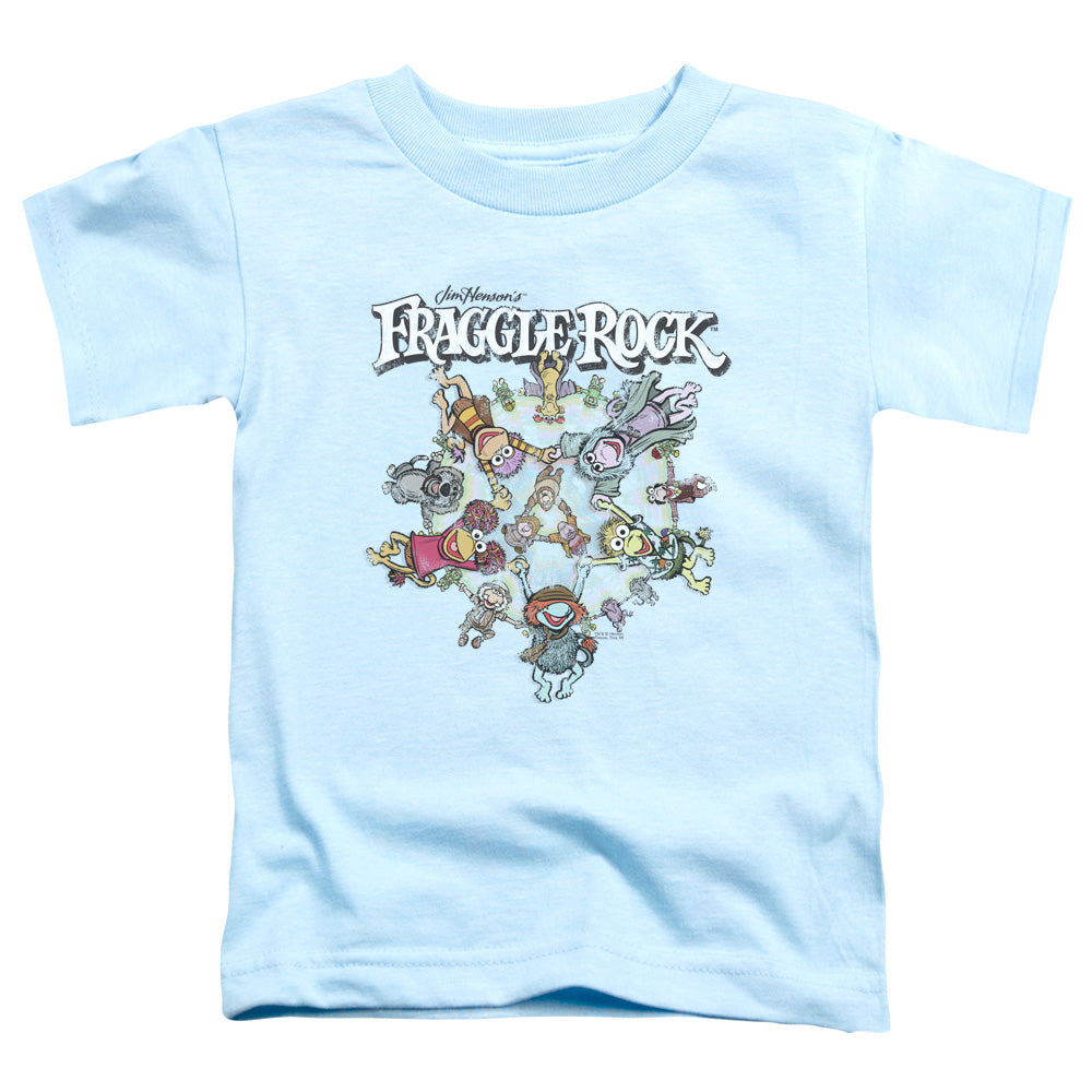 FRAGGLE ROCK/SPINNING GANG - S/S TODDLER TEE - LIGHT BLUE