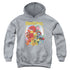 FRAGGLE ROCK/GROUP HUG - YOUTH PULLOVER HOODIE - ATHLETIC HEATHER
