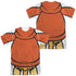 FRAGGLE ROCK/RED UNIFORM (FRONT/BACK PRINT) - S/S ADULT POLY CREW - MULTI