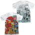 FRAGGLE ROCK/GROUP SHOT (FRONT/BACK PRINT) - S/S ADULT POLY CREW - MULTI