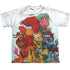 FRAGGLE ROCK/GROUP SHOT (FRONT/BACK PRINT) - S/S YOUTH POLY CREW - MULTI