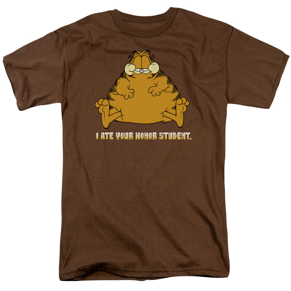 GARFIELD/I ATE YOUR HONOR STUDENT - S/S ADULT 18/1 - COFFEE