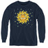 GARFIELD/CELESTIAL - YOUTH LONG SLEEVE TEE - NAVY