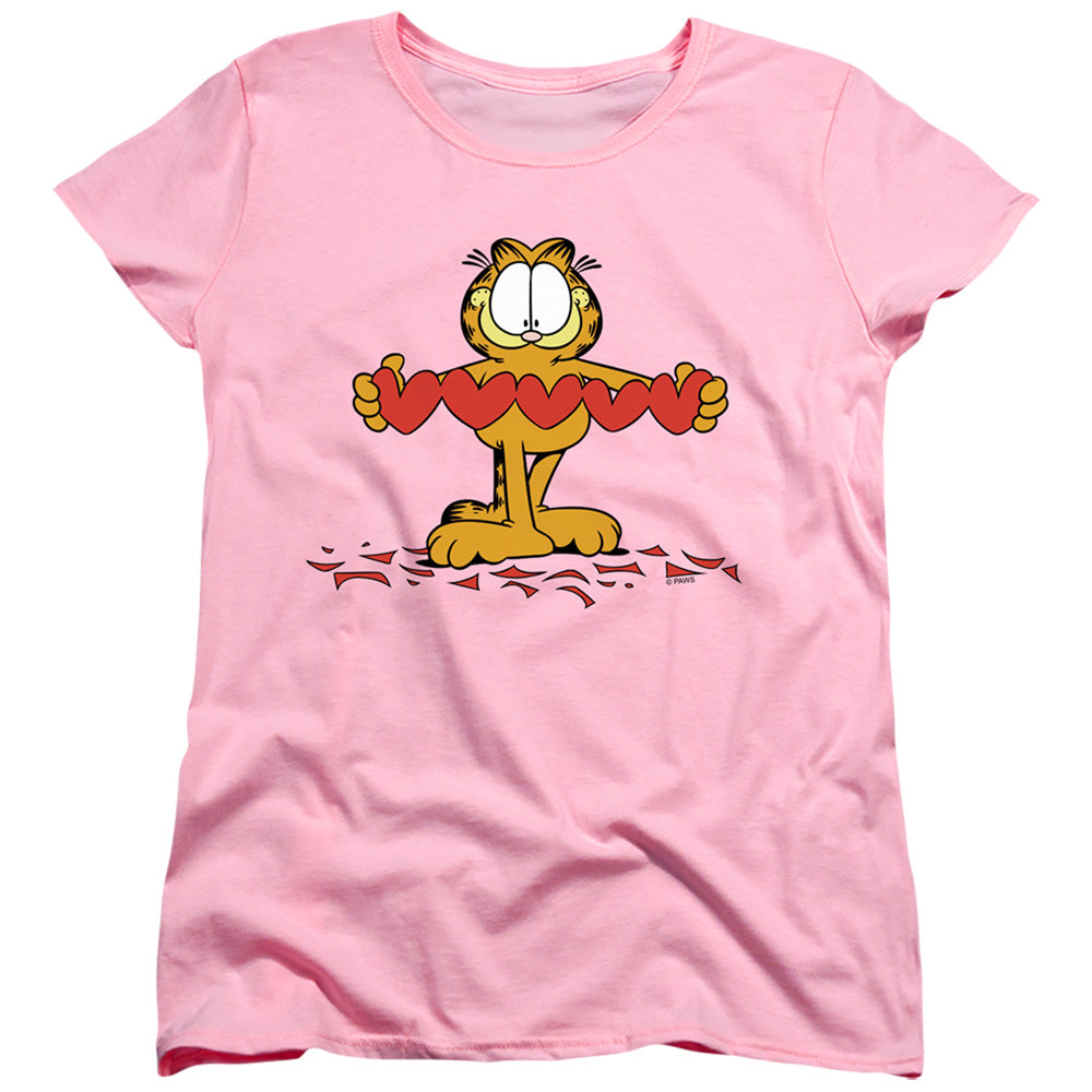 GARFIELD/SWEETHEART - S/S WOMENS TEE - PINK