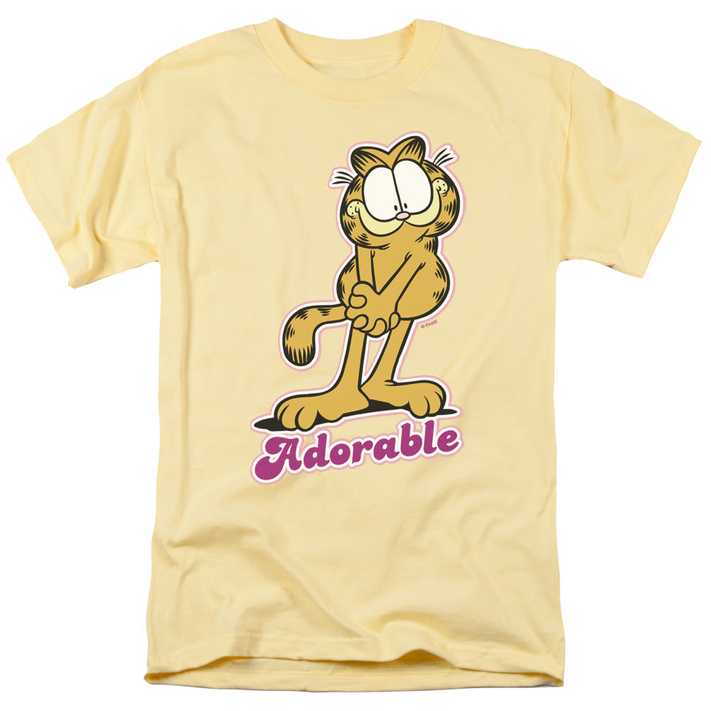 GARFIELD/ADORABLE - S/S ADULT 18/1 - BANANA