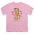 GARFIELD/LOVABLE - S/S YOUTH 18/1 - PINK