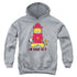 GARFIELD/IM USED TO IT - YOUTH PULLOVER HOODIE - ATHLETIC HEATHER