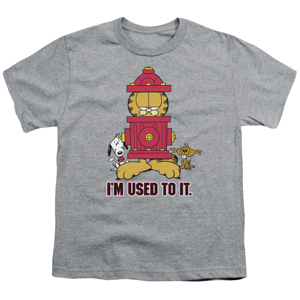 GARFIELD/IM USED TO IT - S/S YOUTH 18/1 - ATHLETIC HEATHER