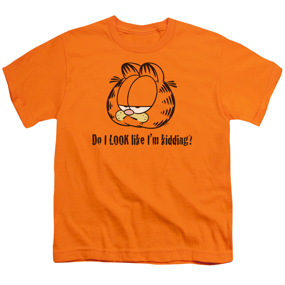 GARFIELD/DO I LOOK LIKE IM KIDDING - S/S YOUTH 18/1 - ORANGE