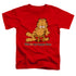 GARFIELD/HAPPY FACE - S/S TODDLER TEE - RED