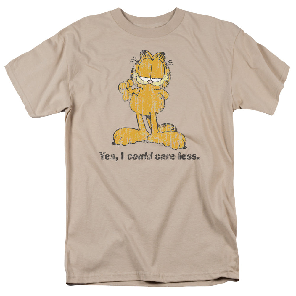 GARFIELD/YES I COULD CARE LESS - S/S ADULT 18/1 - SAND